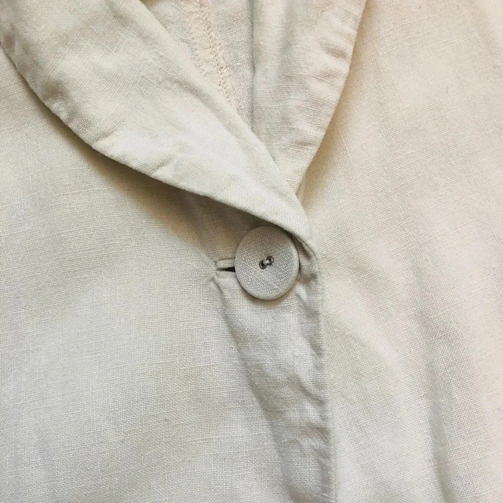 ⭐️Eileen Fisher Irish Linen One Button Blazer - Picture 3 of 7